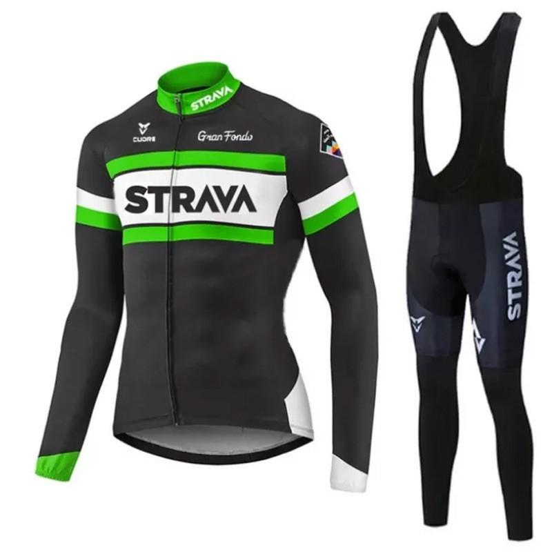 Men Women Cycling Jersey Pants Set Long Sleeve Breathable Riding Outfit Road Mountain Bike Use