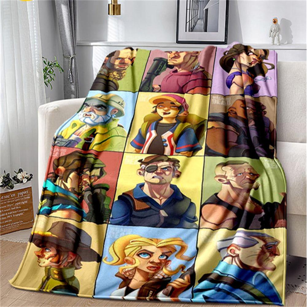 Мягкое плюшевое одеяло с изображением ужасов «Ходячие мертвецы», фланелевое одеяло, одеяло для гостиной, спальни, кровати, дивана, чехол для пикника Bettdecke