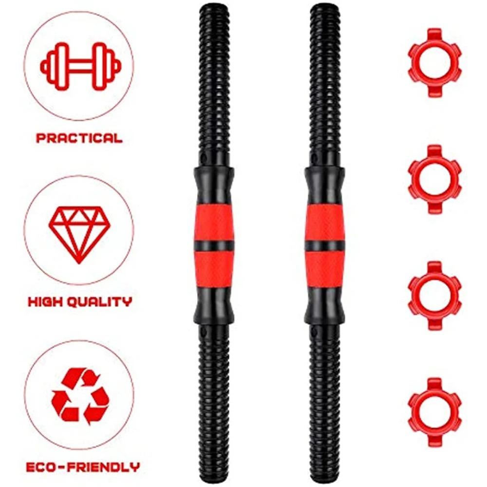 PVC Dumbbell Bar Fitness Equipment Threaded Dumbbell Handles New Threaded Barbell Bars