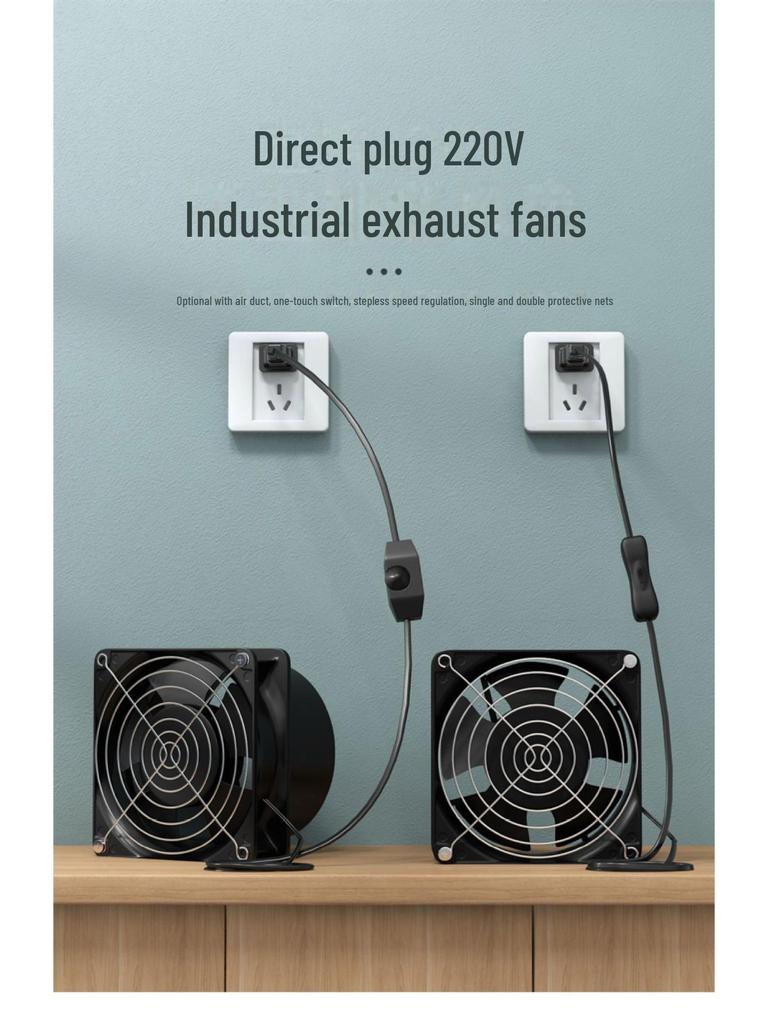 Компактный двухцелевой паяльный дымосос и вытяжной вентилятор