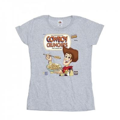 Женская/женская хлопковая футболка «История игрушек» Woody Cowboy Crunchies