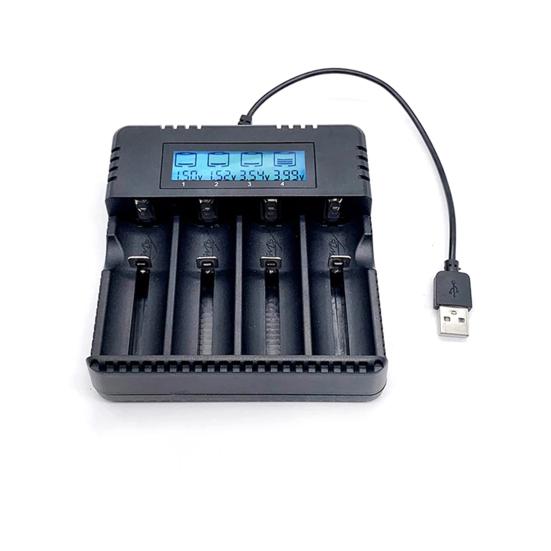 4 Slot 18650 Smart Charger with LCD Display Fast Stable And User-Friendly Ample Capacity Battery Charger 26500 AA/AAA Batteries