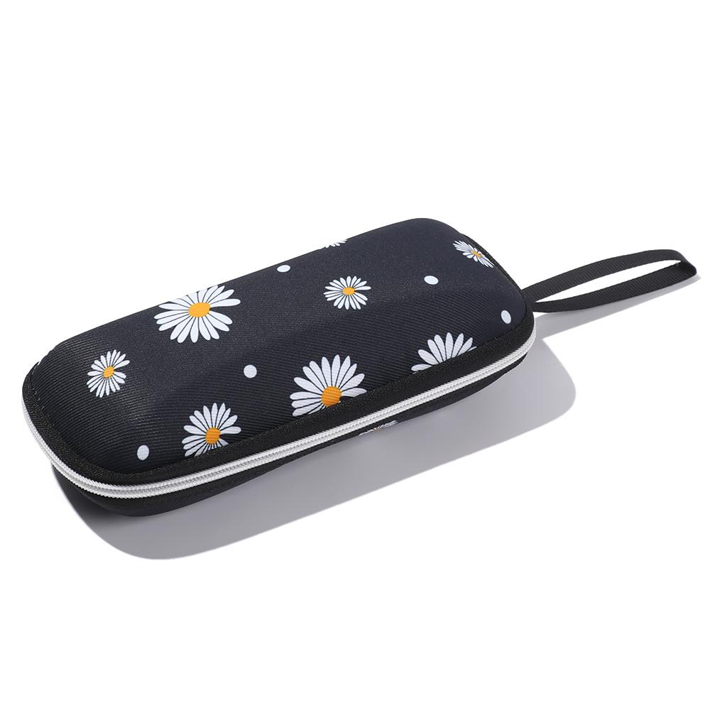 Fashion Portable EVA Zipper Glasses Holder Fresh Daisy Glasses Box Large Capacity Eyeglasses Case