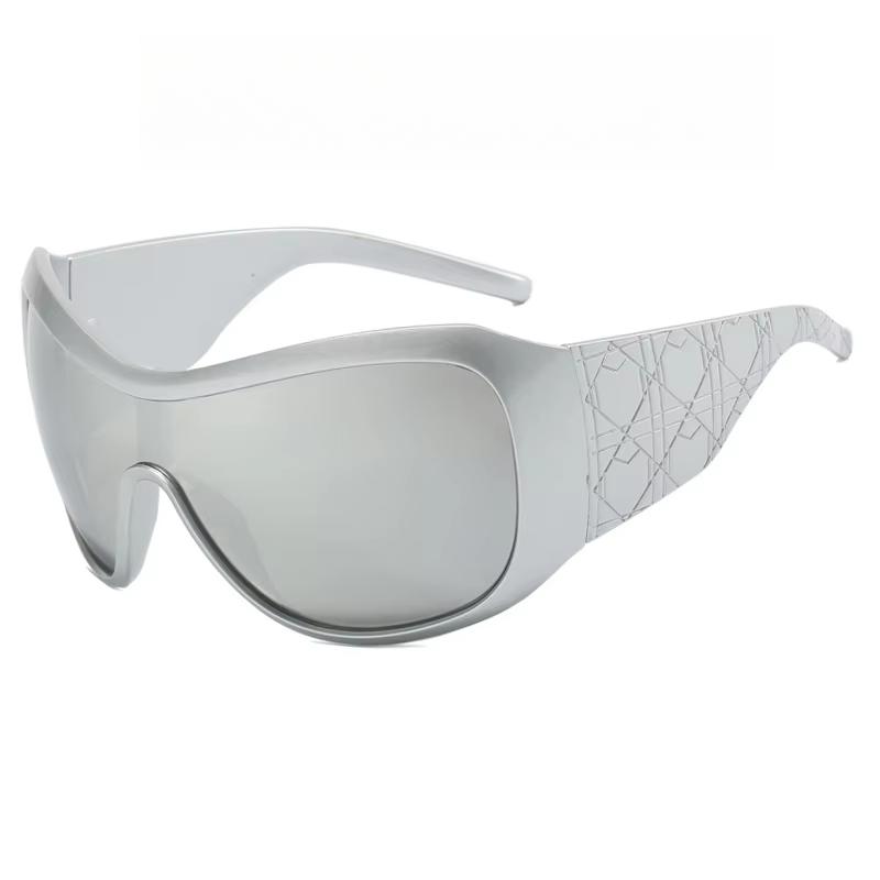 Женские модные солнцезащитные очки Y2k с большой оправой, в стиле панк, спортивные, хип-хоп, ретро, подходят для уличного стиля, аксессуары