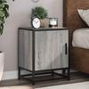 VidaXL Bedside Table Sonoma Grey 40x31x50 Cm Engineered Wood Metal, Bedside Cabinet, Side Table, Bed Cabinet, 848715