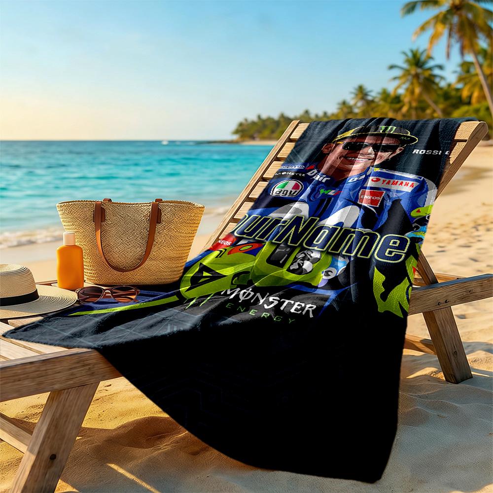 Doctor46 Customizable Name Beach Towel Quickdry Soft Microfiber Perfect For Traveling Yoga Camping And Swimming