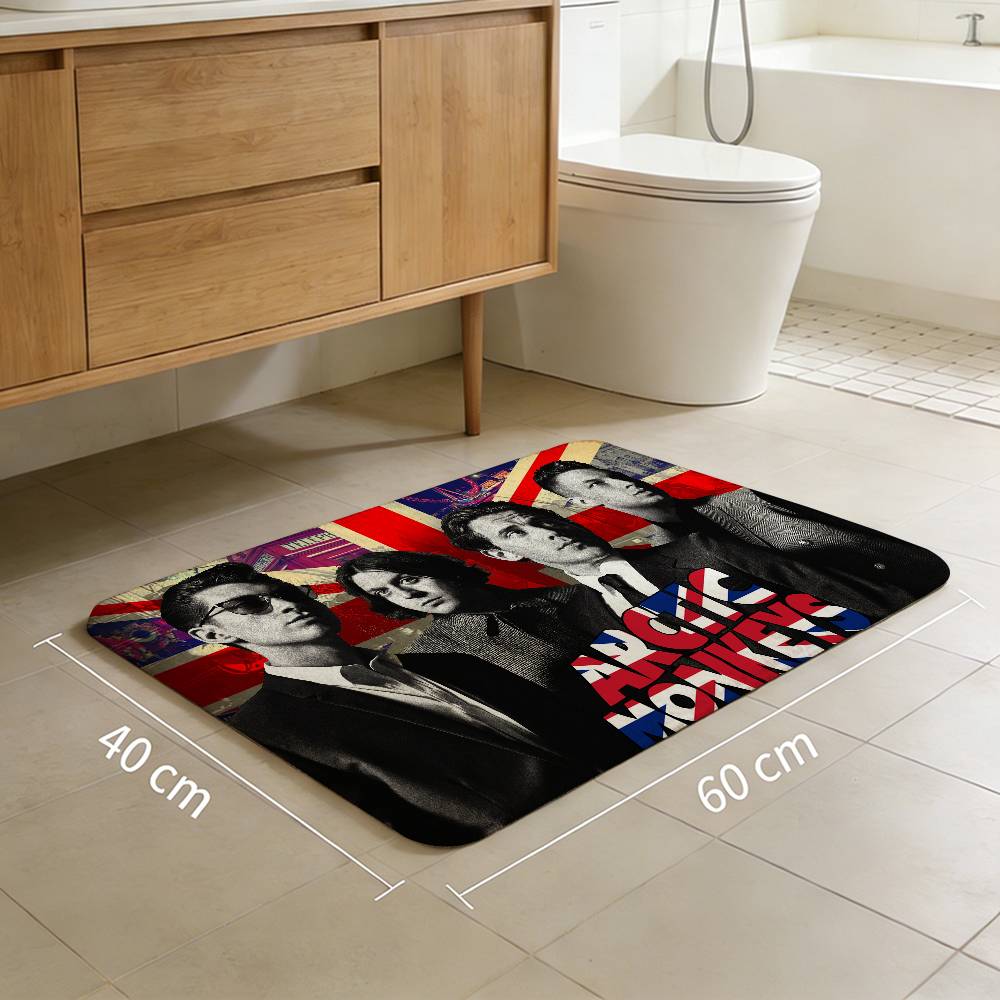 Indie Rock Band A-Arctic M-Monkeys Floor Mat Rectangle Anti-slip Home Soft Badmat Front Door Indoor Outdoor Mat Hotel Decor Mat