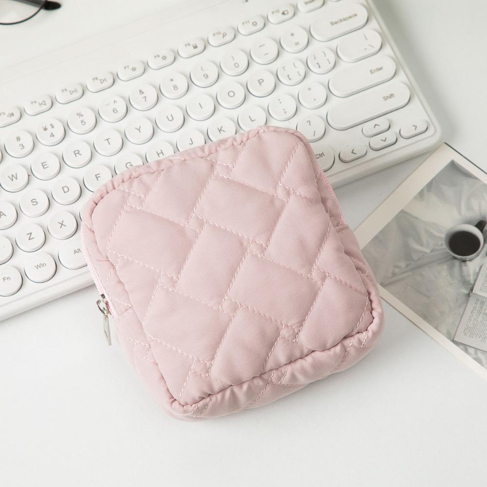 Дорожный органайзер, косметичка, однотонная гигиеническая прокладка, сумка для тампонов, наушники, сумка для монет, помада