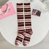 British Style Plaid Women Stockings Long Socks Japanese Style High School Students Thigh High Socks Girls Kawaii Cute Knee Socks