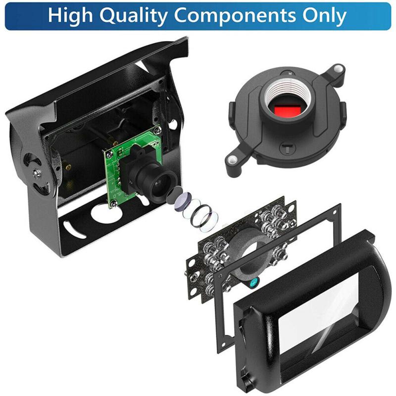 Metal Infrared 4pin Rear View Backup Camera 24v Hd Night Vision Reversing Camera Compatible For