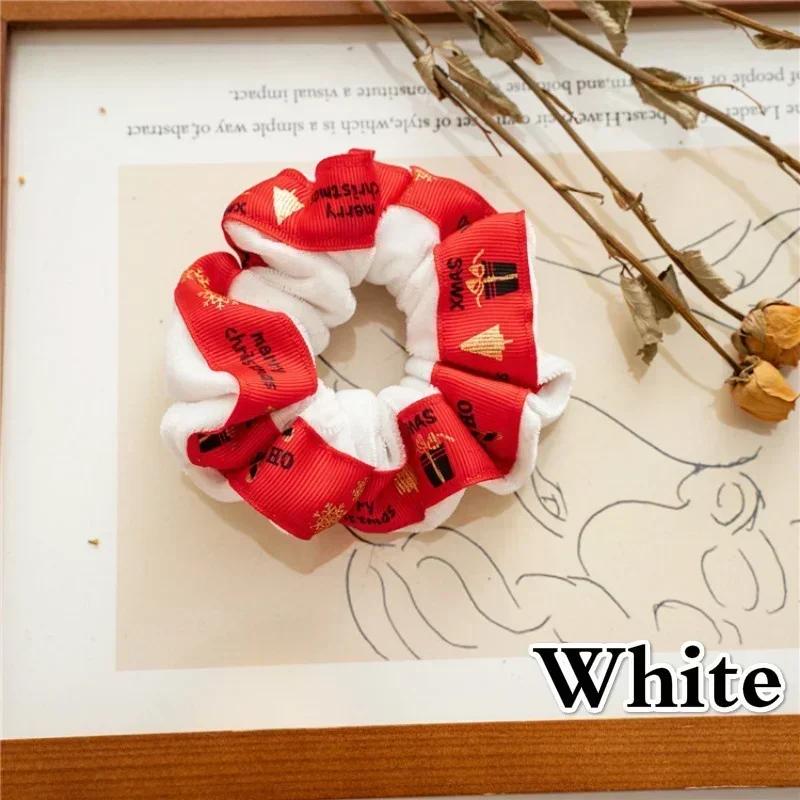 Рождественский стиль Эластичная резинка для волос Инструмент для укладки хвостика Праздничная мода Аксессуары для волос для девочки Персонализированные и изысканные подарки