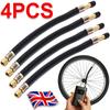 4Pcs 8" 210mm Flexible Tyre Valve Extensions Adapters for Car Motorbike Quad Trailer