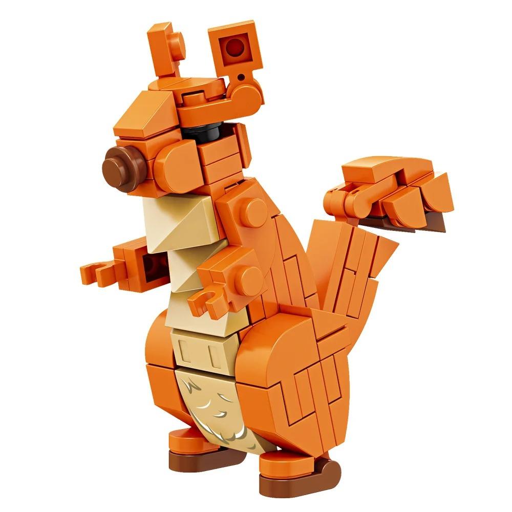 Фигурки животных Лиса Кенгуру Фигурка жирафа Модель Строительные блоки Наборы Игрушки для детей Дикие животные Детские подарки