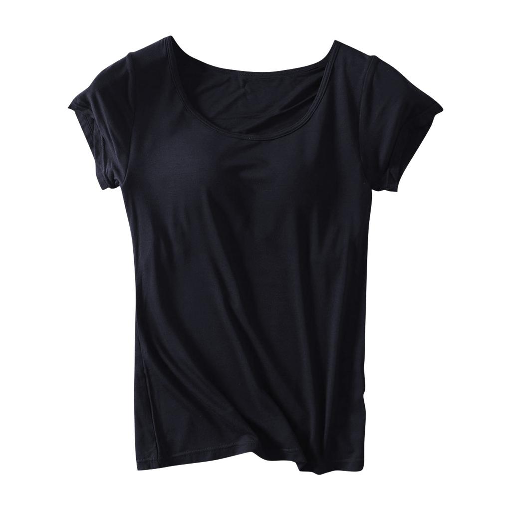 Женская однотонная рубашка на грудь с чашечкой и йогой, женская майка, нижнее белье