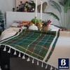 American Style Plaid Tablecloth Vintage Tassel Table Cover Living Room Rectangle Dining Cloth