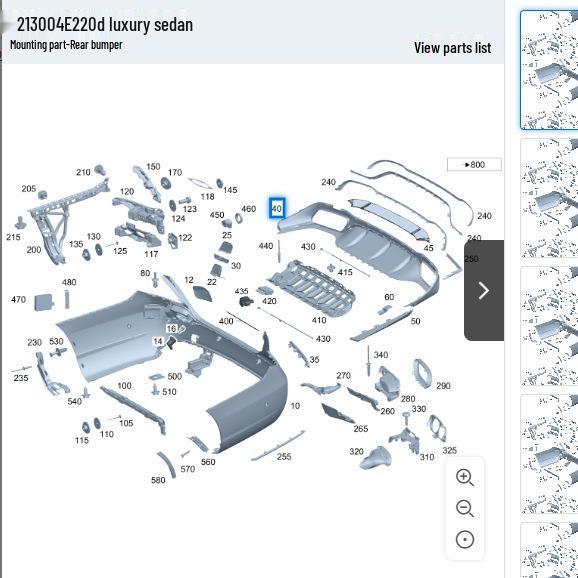 Подходящая юбка-диффузор заднего бампера для Mercedes-Benz W213 E300