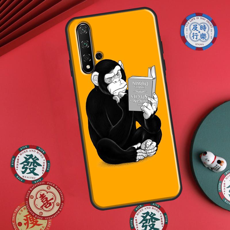 Мультяшная обезьяна Для Huawei P30 P20 P40 Lite P60 Pro Nova 5T 12s 12i 11i Y90 Y70 Y60 Y61 Y91 Y72 9 10 SE Чехол