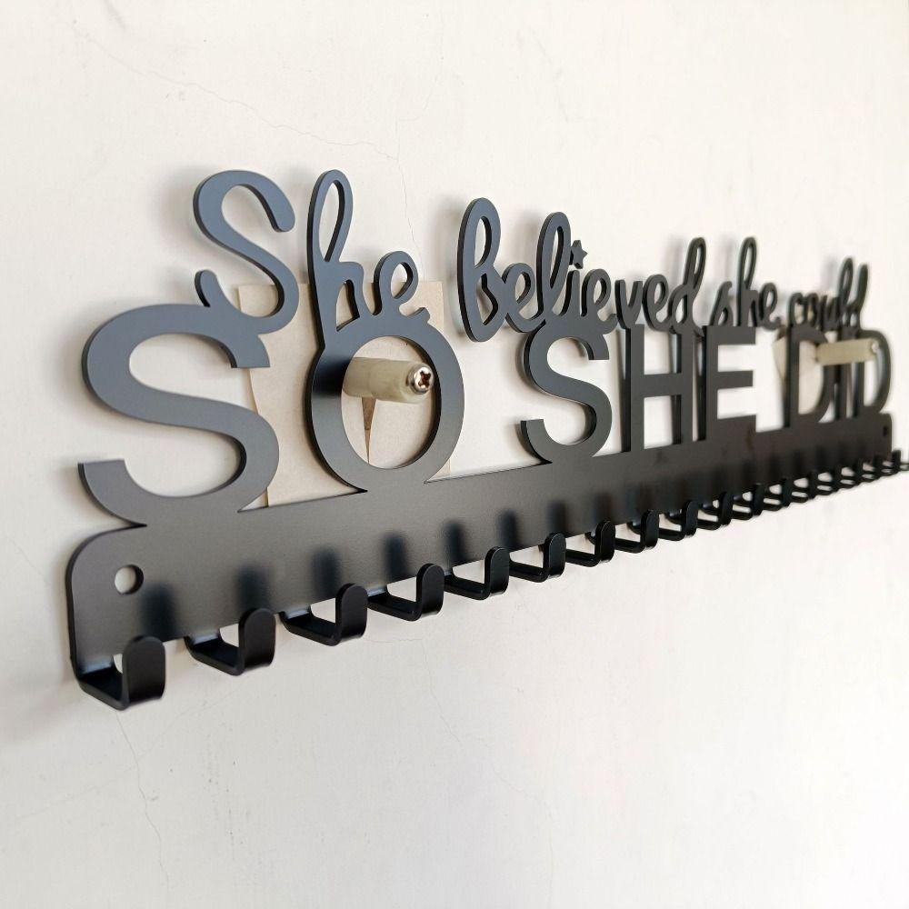 Wall Mount So She Did Medal Hanger Ironwork Ribbon Wall Rack Upgrade Awards Frame  Storage