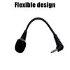 Metal Computer Microphone Double Channel Auditory Input For Online Meeting Podcast Gaming 3.5mm Port Wide Compatibility