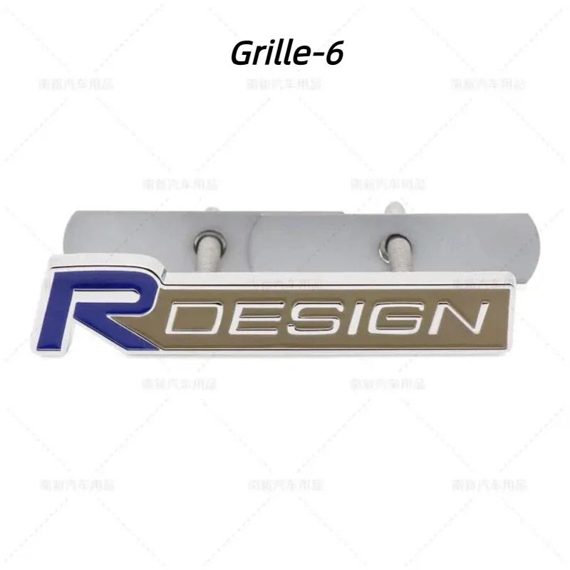3D Metal Rdesign R Design Front Grill Car Badge Sticker Emblem Decal Decoration For XC40 XC60 XC90 V90 S90 S60 V60 V40 C70