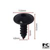 kkjoy Car Trim Fixing Clips Torx Screws 10/20Pairs for Mud Flaps suit for vehicles