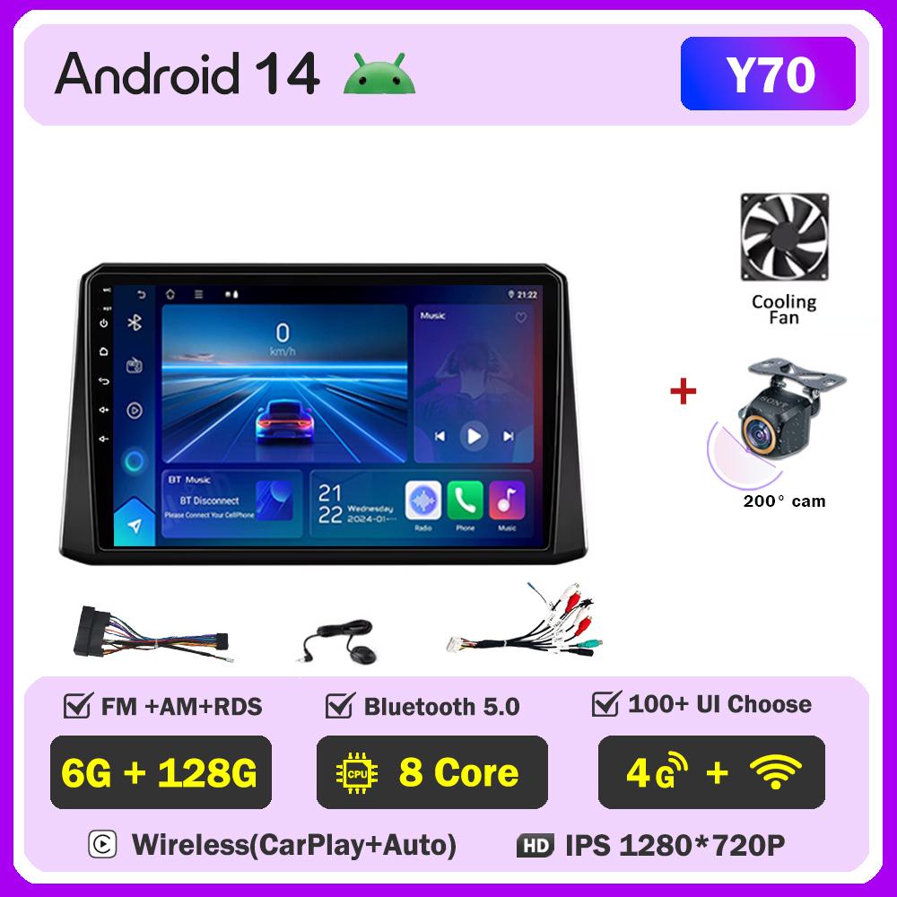 Carplay Android auto для ToyotaCorolla 12 2018 2019 2020 автомобильное радио интеллектуальные автомобильные системы сенсорный экран стерео головное устройство без 2din