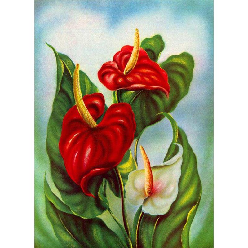 DIY Flower 5D Diamond Painting Full Round Drill Cross Stitch Kit Diamond Embroidery Mosaic Rose Resin Wall Art Gift Home Decor