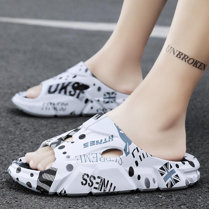 Thick-soled Slippers For Men Women Soft Sandals Summer Outdoor Indoor Couple's Cool Camouflage Beach Shoes Anti-slip Flip Flops