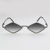 Retro Diamond-Shaped Women's Sunglasses Metal Hip Hop Vintage Shades Narrow Small Eyewear for Women & Men