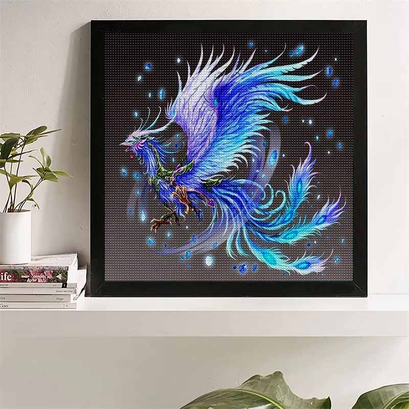 Новое поступление 5D DIY Алмазная живопись «Цветущий феникс» Полный круг Вышивка Крестиком Домашний декор Подарок