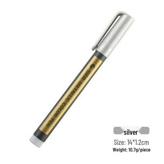 STA 8151 Цветной металлический маркер для рисования для DIY и искусства на черном картоне.