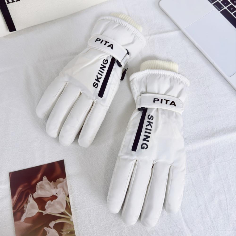 Сохраняйте тепло Теплые лыжные перчатки Сенсорный экран Зимние варежки Новые утолщенные термоперчатки Женские Девичьи