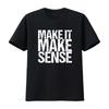 Make It Sense Футболка винтажная Стиранная Дышащий Топ для Повседневной Носки мужской Удобный Мягкий Универсальный с принтом Стильный