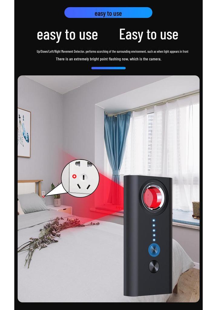 T1 Camera & GPS Tracking Detector - Hotel Anti-Peeping Scanner