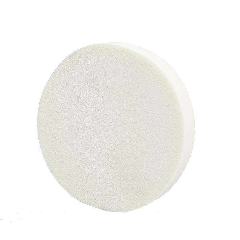 Dual-Use Makeup Powder Puff: Large, Round, White Puff for Wet/Dry Application, No Residue. Ideal for Studio Makeup Artists.