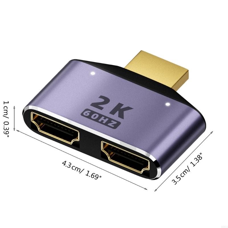 Разветвитель, совместимый с HDMI, 1 в 2 выхода - 2K Разветвитель, совместимый с HDMI, 1x2 порта, поддержка 2K Full UltraHD 1920x1080 3D