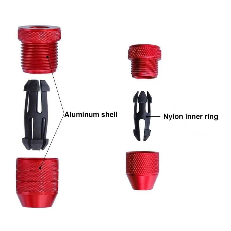 Drill Bit Depth Stop Collars Drill Depth Stop Bit Aluminum Drill Bit Depth Stop Accurate Drilling Range 5/64" -7/16"