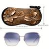 Hanging Sunglasses Storage Bag Leather Sunglasses Holder Butterfly Print Eyeglass Case  Women