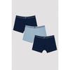 Комплект из трех пар темно-синих боксеров для мальчиков