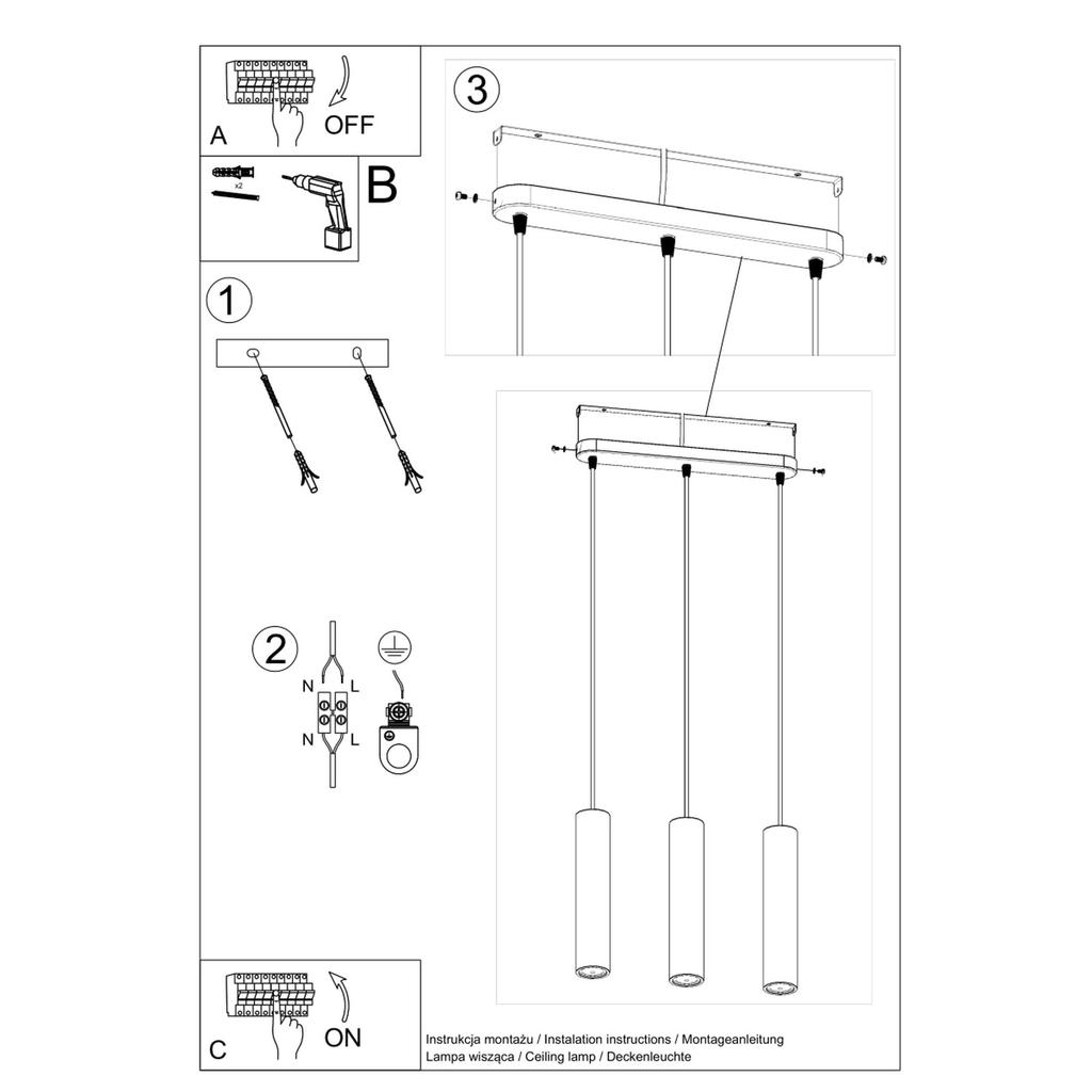 Luvo 3L hanging lamp