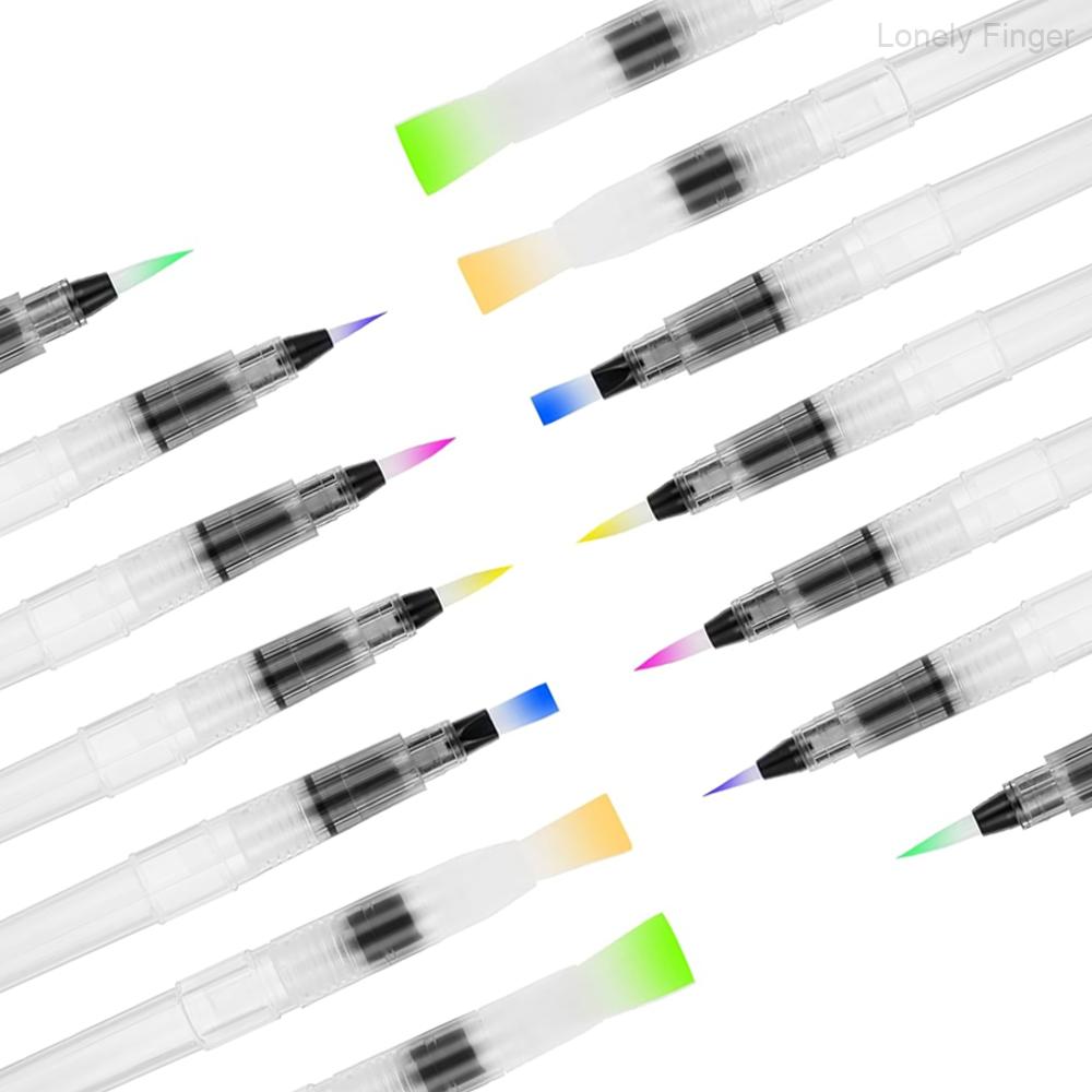7/14pcs Watercolor Brush Pens Refillable Watercolor Brush Pens Water Paint Brushes For Watercolor Painting