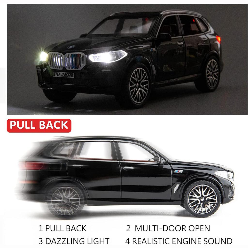 1:32 Совместимость с моделью внедорожника BMW X5, игрушечный автомобиль из цинкового сплава, игрушечный автомобиль со звуком и светом для детей, подарок для мальчиков и девочек