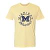 Футболка с синхронизированным кругом Michigan Wolverines Премиум хлопок