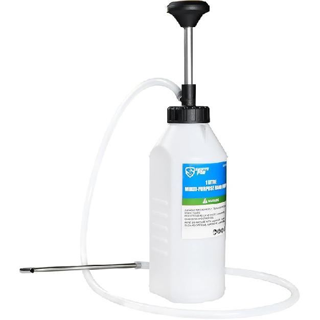 1.05 Quart / 1 Liter Multi-Purpose Oil Pump, Hand Fluid Transfer Pump For Engine, Transmission And Gear Oils, Precision Fluid Dispensing In Tight