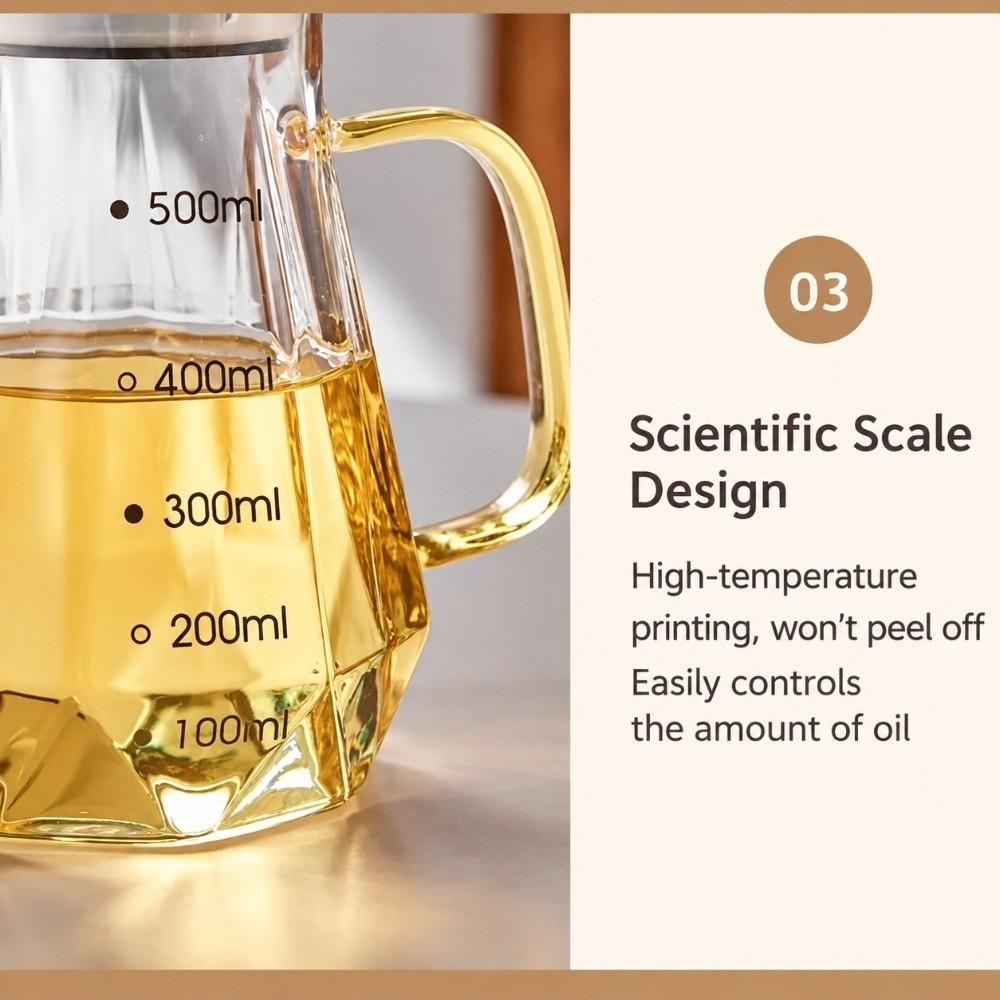 Cut texture Oil Pourer Leakproof Oil Container Kitchen tools Oil Dispenser Kitchen