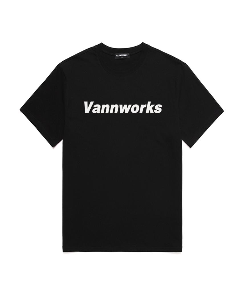 VANNWORKS Базовая футболка с коротким рукавом и логотипом (Vs0009) Черно-Белый