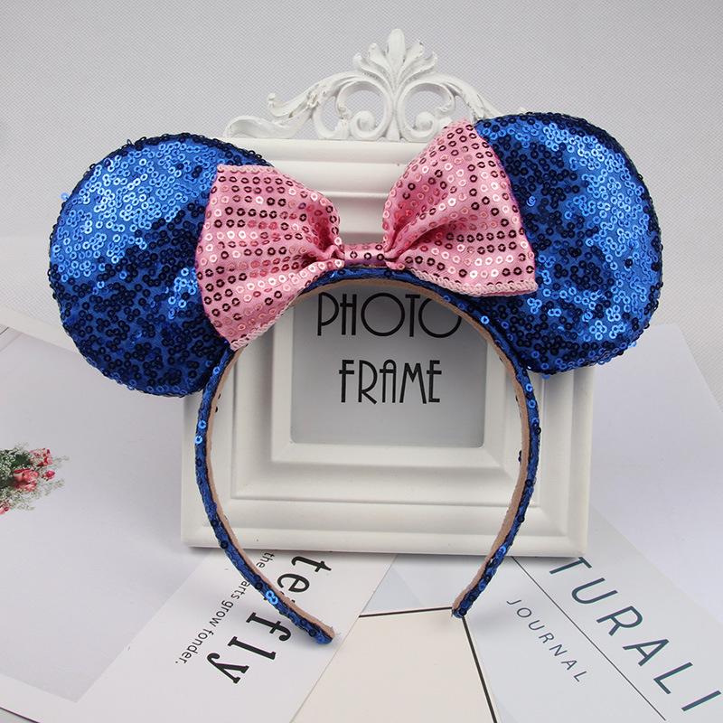 Sparkling Bow Headband for Adults and Children for Princess Photo Shoots and Amusement Park Hair Accessories