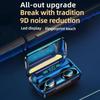 Беспроводные наушники Bluetooth TWS LED Dislpaly Бинауральная гарнитура Водонепроницаемые HD-вызовы CVC 8,0 Наушники с шумоподавлением