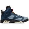 Мужские кроссовки Air Jordan 6 Retro Washed Denim Black Sail-Varsity-Red CT5350-401