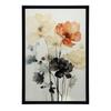Kwiatowa Symfonia W Akwareli Kwiatowa Symfonia W Akwareli, 30X40 Cm, Rama Aluminiowa Czarna, Papier Matowy 230 Gsm